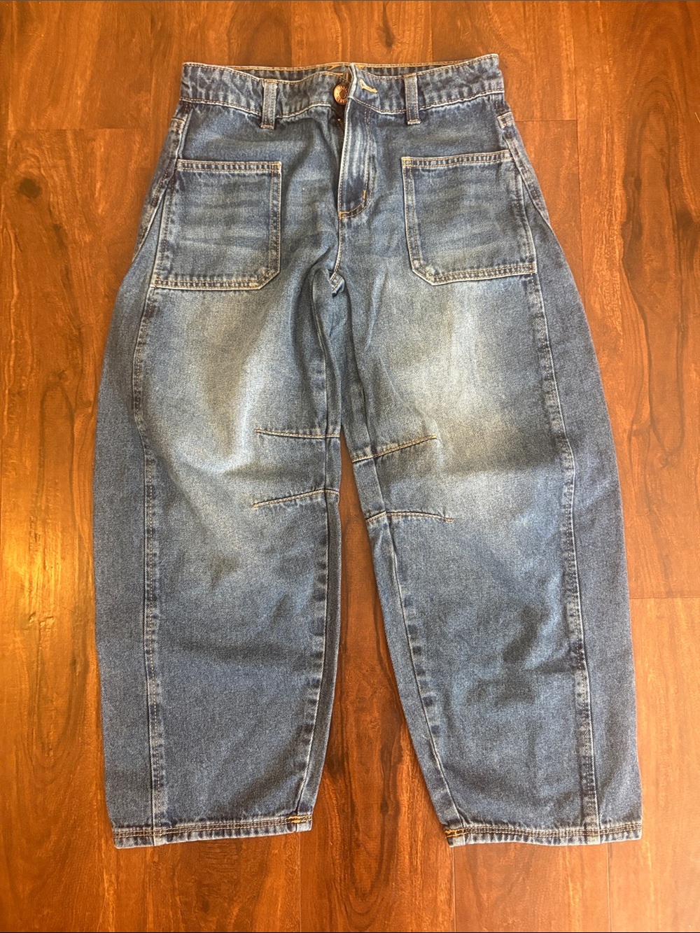 Girls Justice barrel jeans size 12